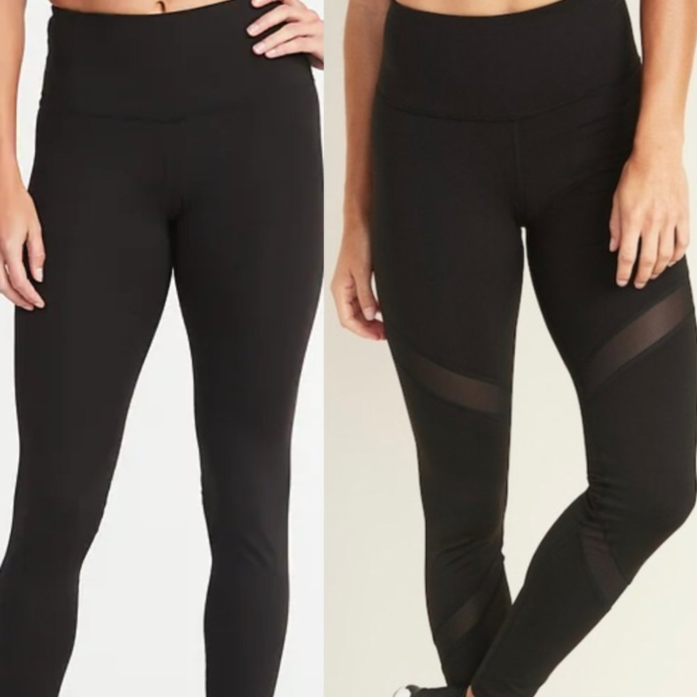 2 Black Old navy Elevate Compression Leggings